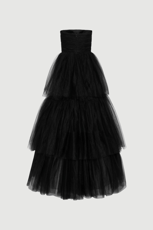 Envelope 1976 Swan Dress Black