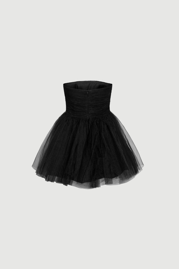 Envelope 1976 Swan Dress Short Black