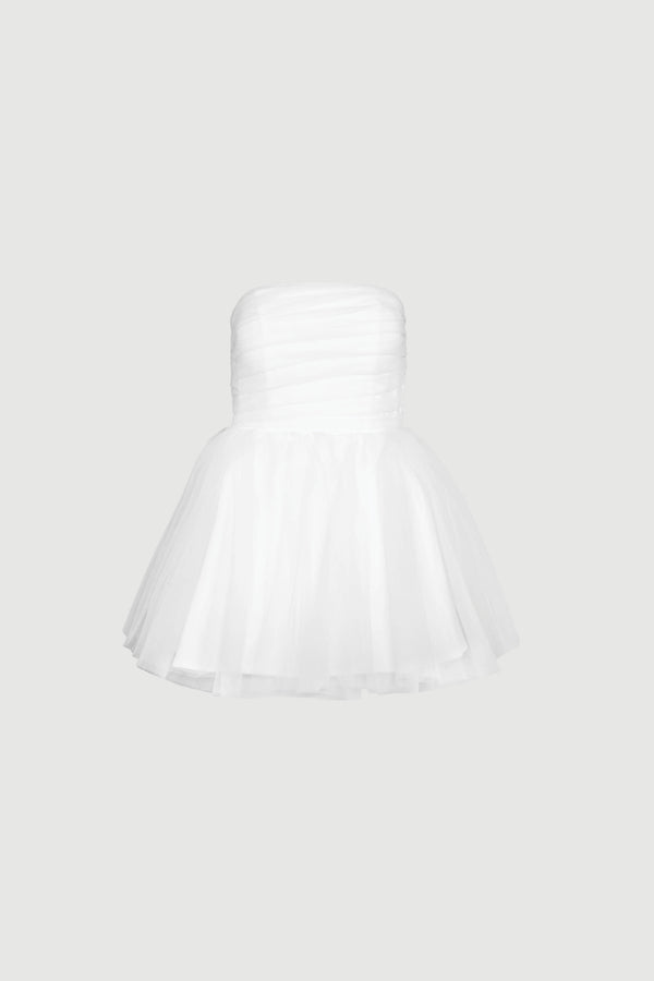 envelope 1976 Swan dress short White