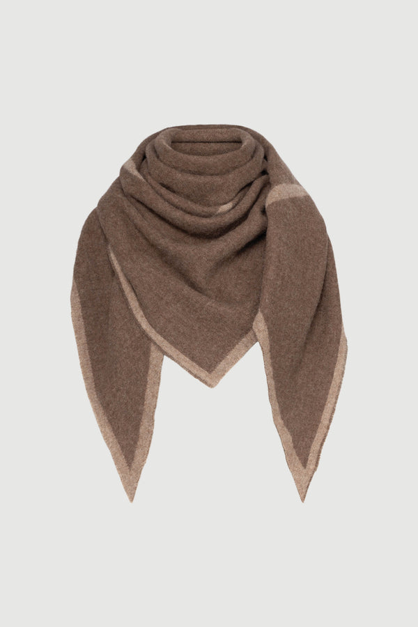Envelope 1976 Triangle Scarf Cacao / Beige
