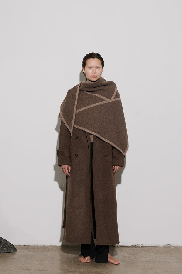 envelope 1976 Triangle Scarf Tobacco / Cacao