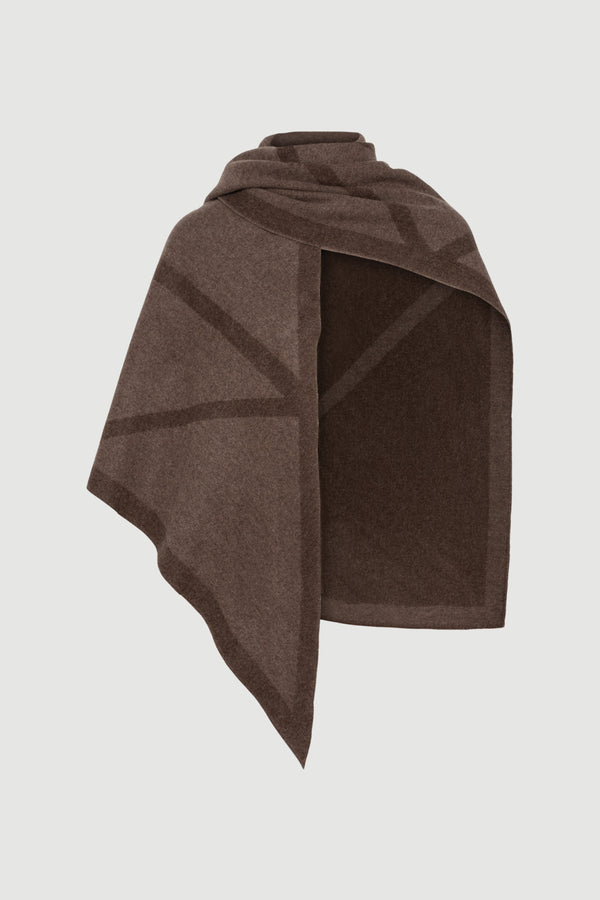 envelope 1976 Triangle scarf Tobacco / Cacao
