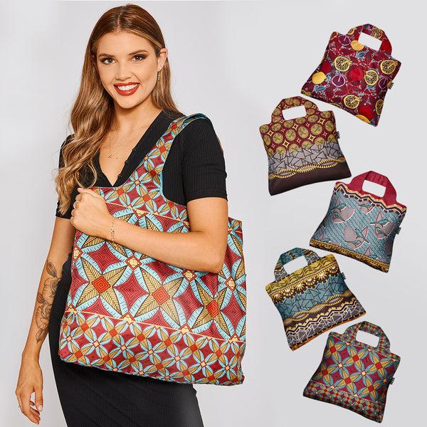 envirosax Envirosax Full Pouch Sets - Ankara Set of 5