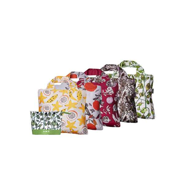 Envirosax Envirosax Full Pouch Sets - Gardener's Delight Set Of 5