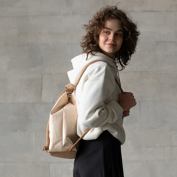 Envirosax Envirosax Organic Cork Shoulder Bag Extendable Nice Backpack EN25124