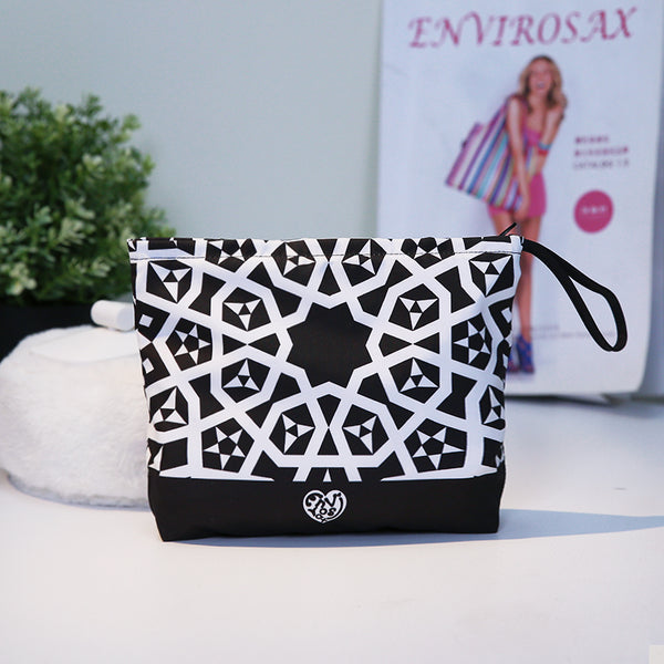 Envirosax Envirosax Zipper Pouch Bag Set Of 2 Black And White