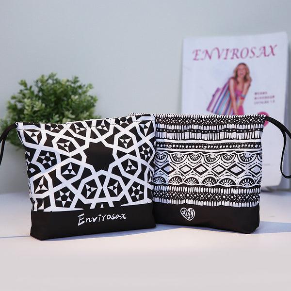 envirosax Envirosax Zipper Pouch Bag Set of 2 Black and White