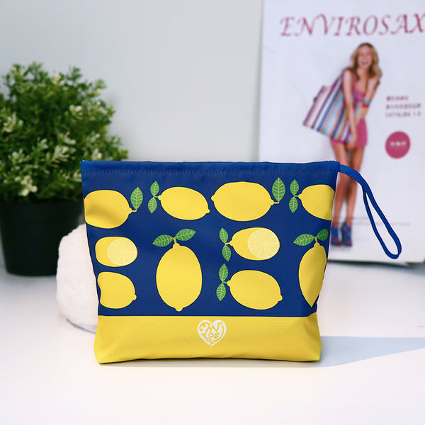 Envirosax Envirosax Zipper Pouch Bag Set Of 2 Lemon & Strawberry