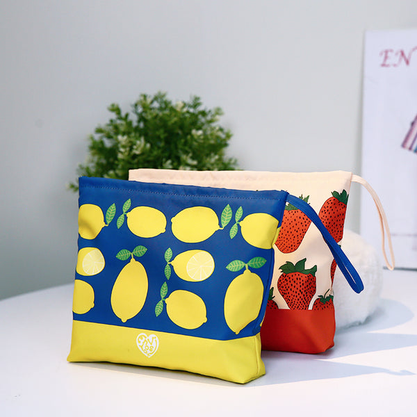 envirosax Envirosax Zipper Pouch Bag Set of 2 Lemon & Strawberry