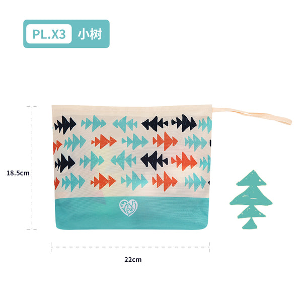 Envirosax Envirosax Zipper Pouch Bag Set Of 2 Paleo