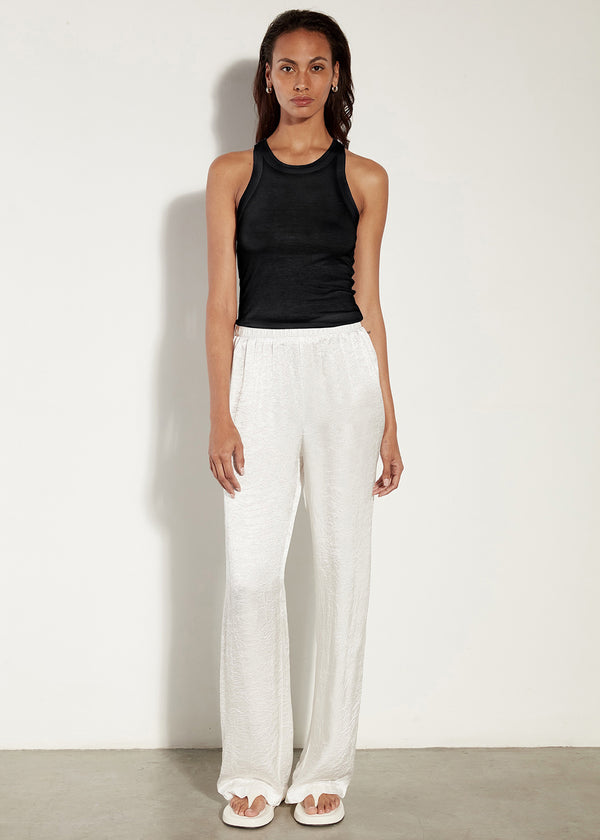 Enza Costa Bold Sheath Tank Black