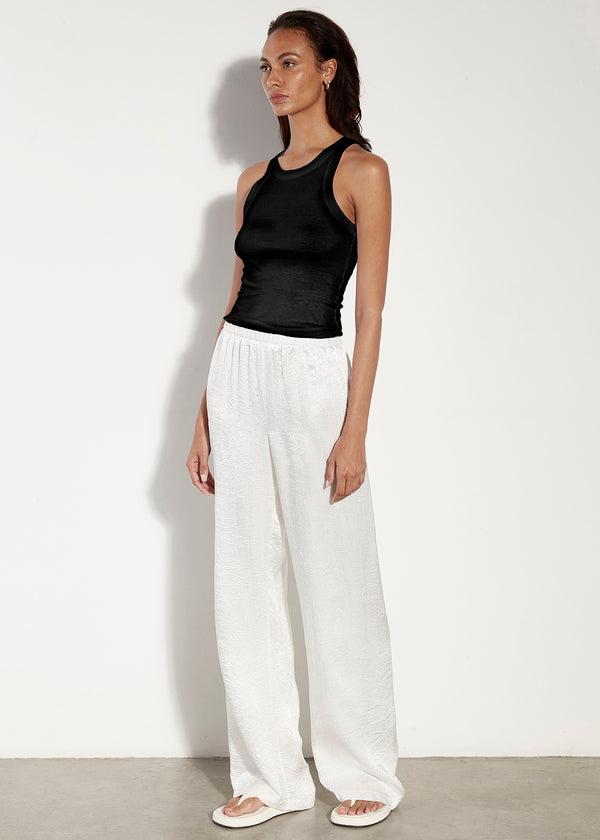 Enza Costa Bold Sheath Tank Black