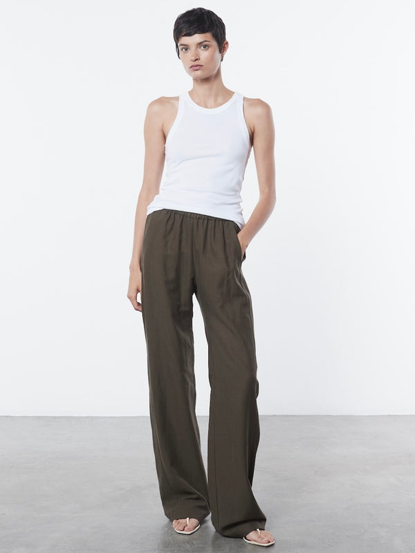 Enza Costa Bold Sheath Tank White