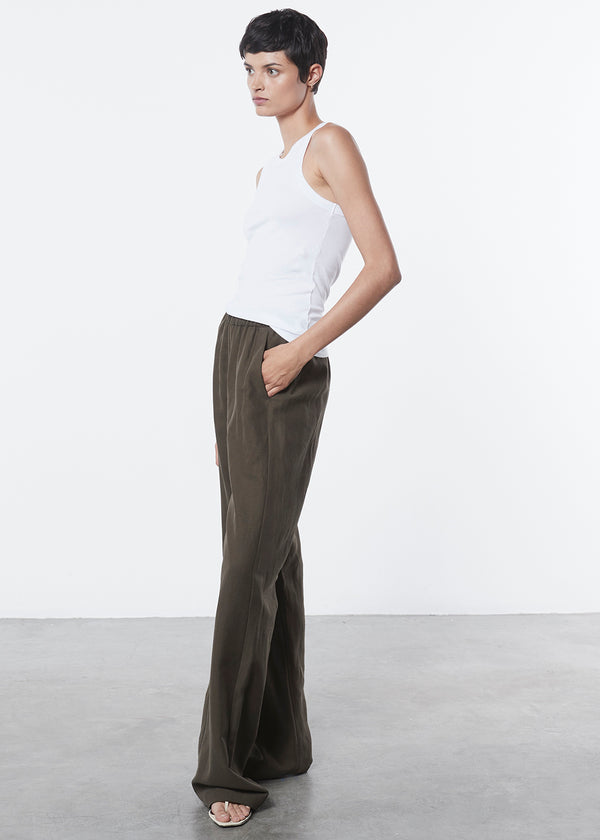 Enza Costa Bold Sheath Tank White