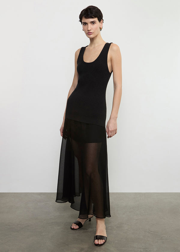 Enza Costa Boucle Knit Tunic Black