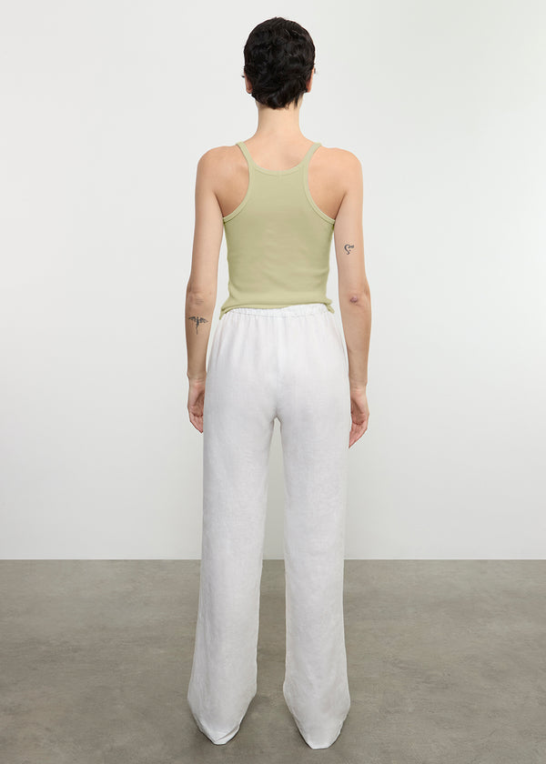 Enza Costa Cotton Rib Cami Tank Celadon