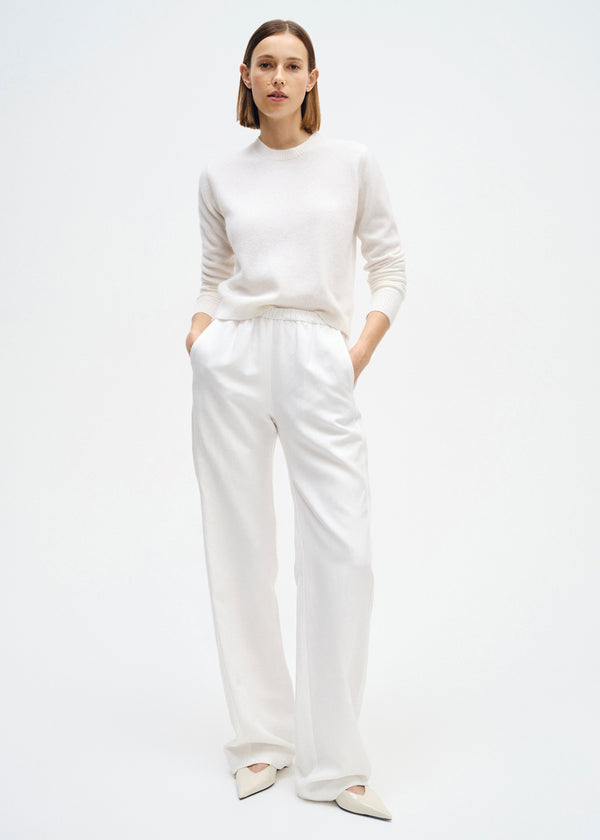 Enza Costa Crepe Everywhere Pant Off White
