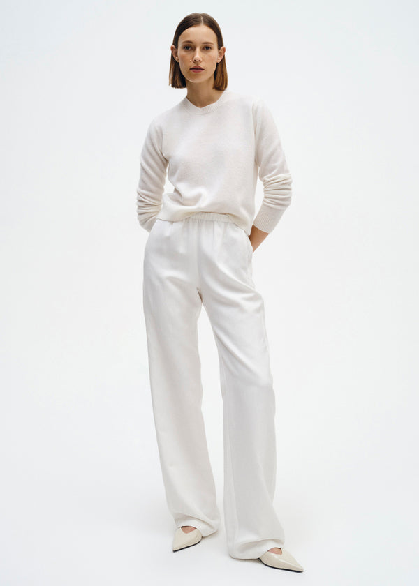 Enza Costa Crepe Everywhere Pant Off White