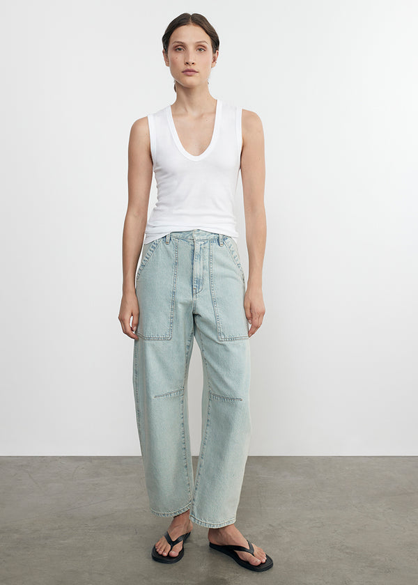 Enza Costa Essential Sleeveless U White