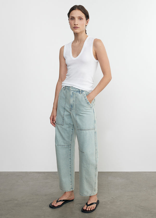 Enza Costa Essential Sleeveless U White