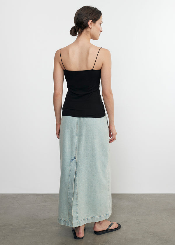 Enza Costa Essential Strappy Tank Black