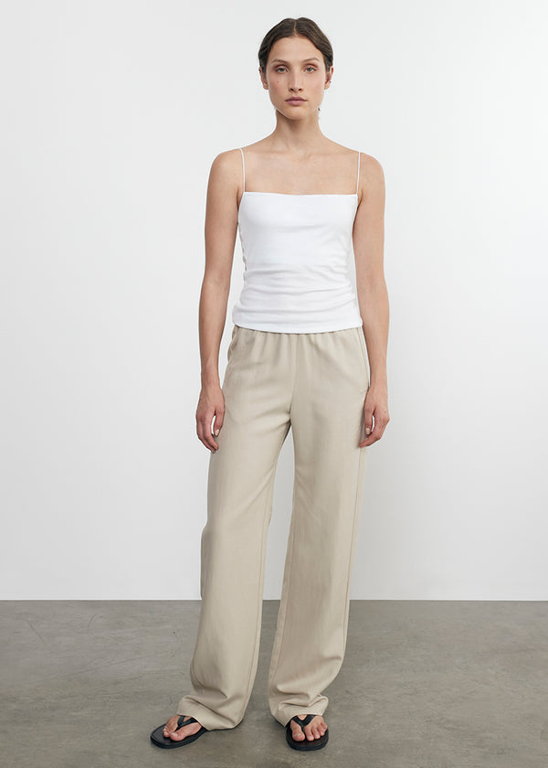 Enza Costa Essential Strappy Tank White