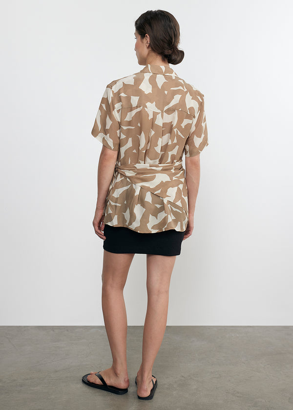 Enza Costa Jacquard Mini Skirt Black