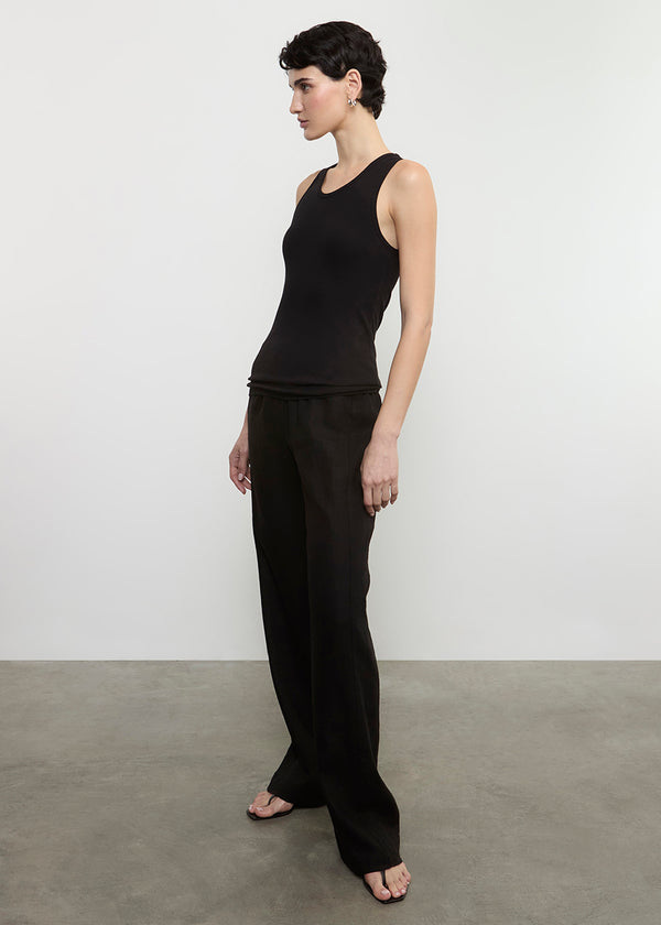 Enza Costa Linen Everywhere Pant Black