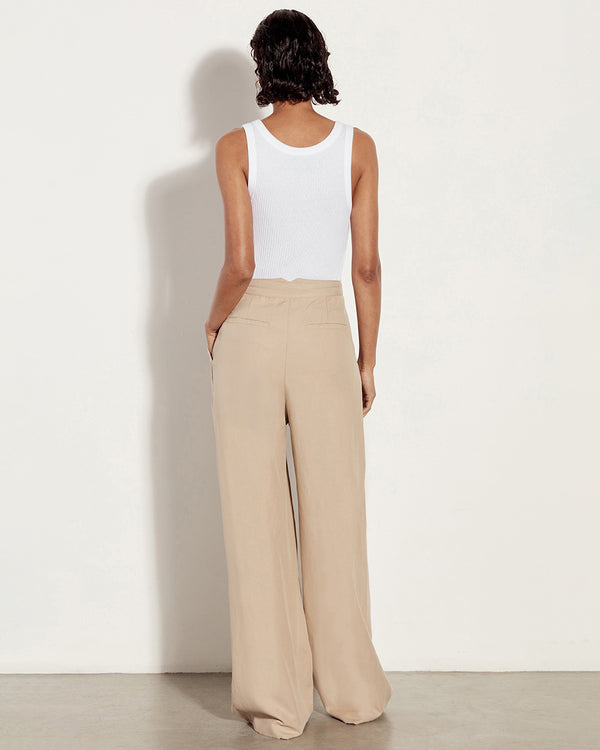 Enza Costa Pointelle Knit Tank White