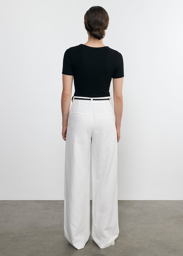 Enza Costa Silk Rib Essential S/S Black