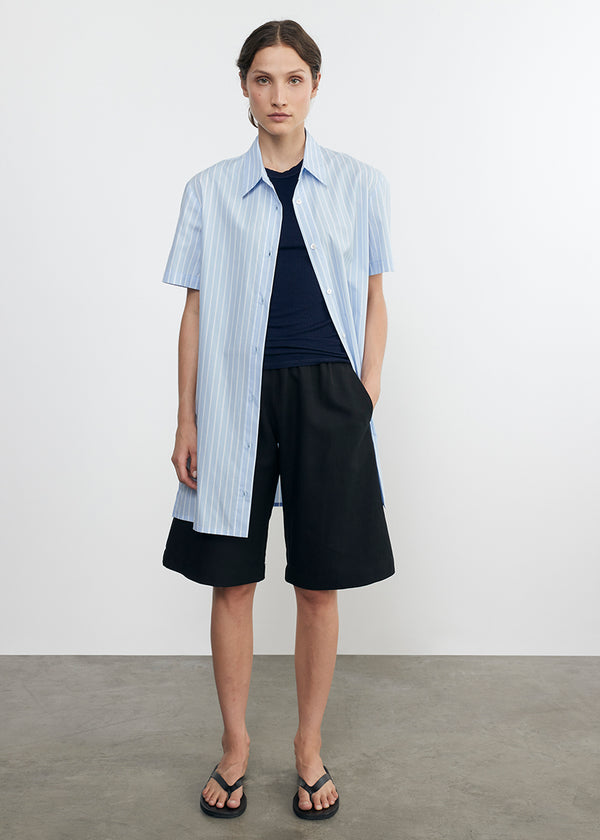 enza costa Silk Rib Sleeveless Tank Indigo