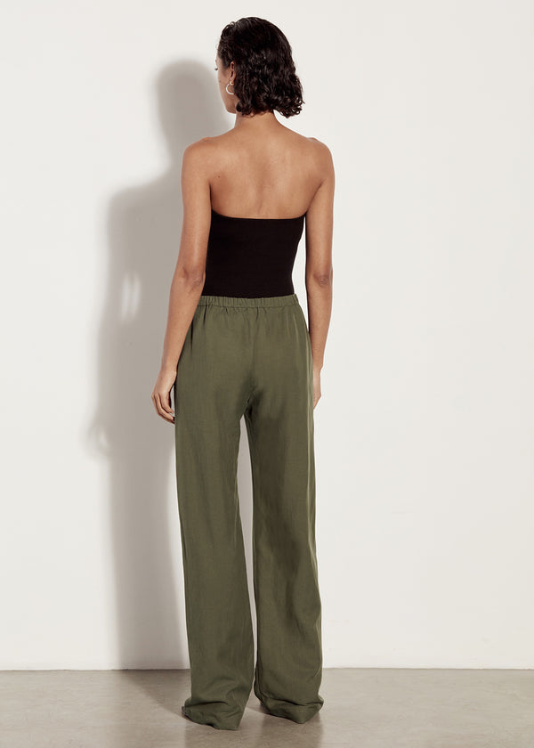 Enza Costa Silk Rib Tube Top Black