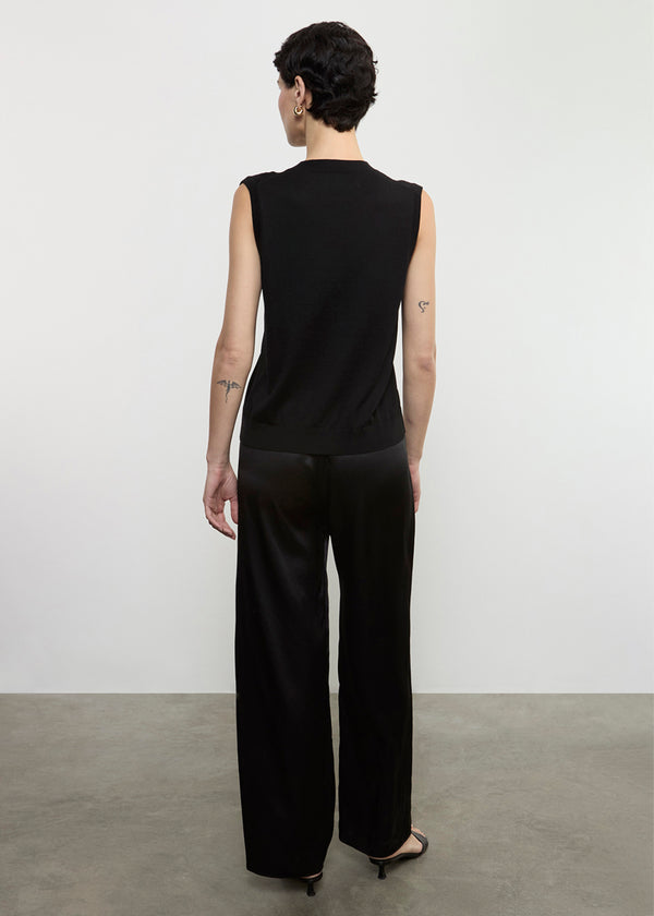 Enza Costa Silk Satin Pantlet Black