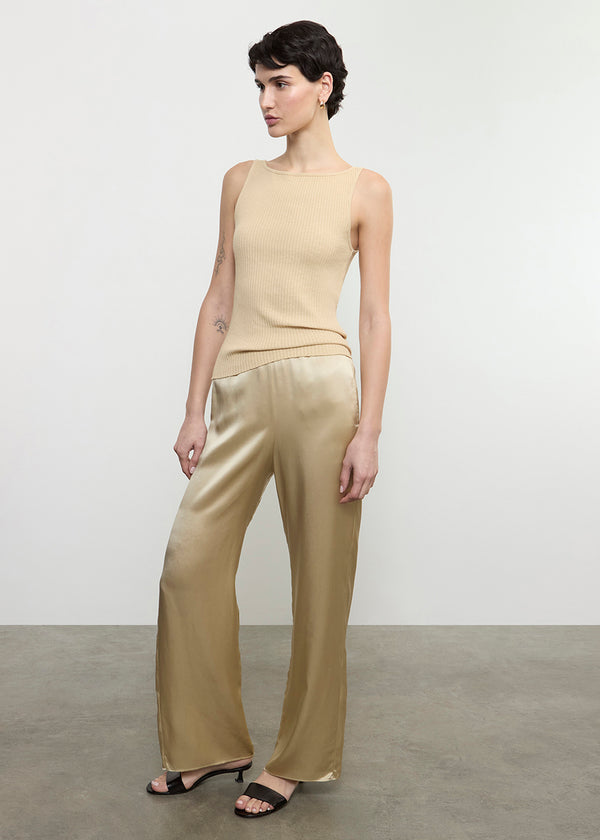 Enza Costa Silk Satin Pantlet Blonde