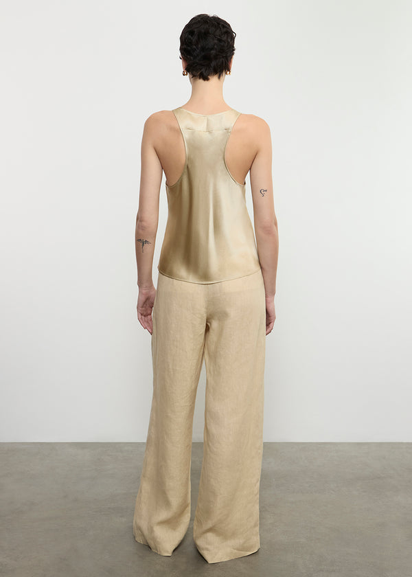 Enza Costa Silk Satin Tank Blonde