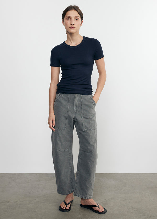 Enza Costa Smoked Utility Pant Washed Grey