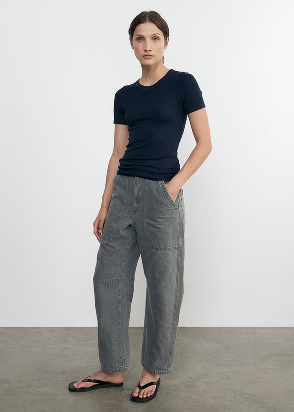 Enza Costa Smoked Utility Pant Washed Grey