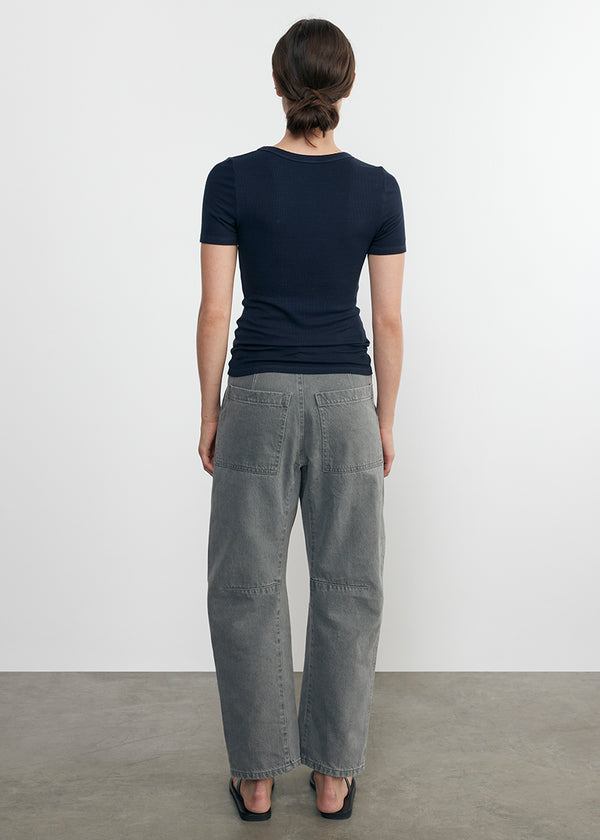 Enza Costa Smoked Utility Pant Washed Grey