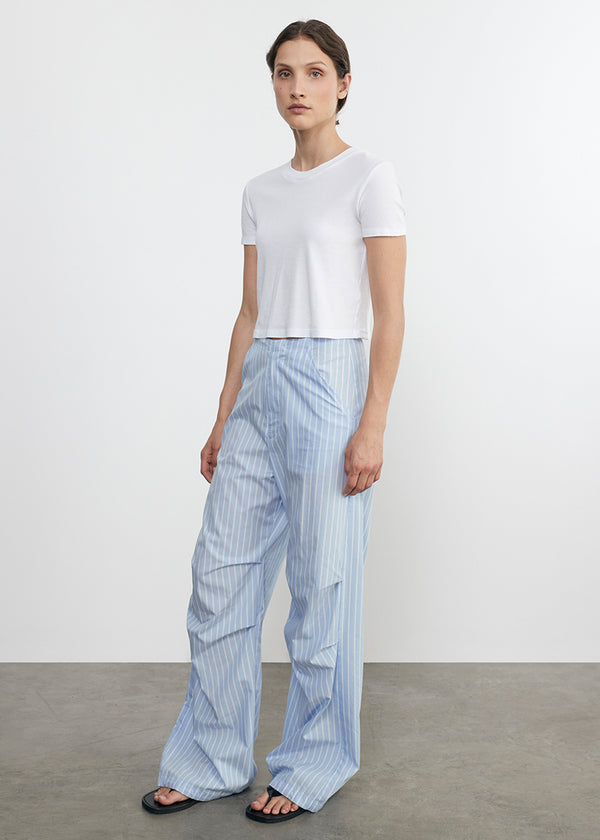 Enza Costa Supima Baby Cropped Tee White