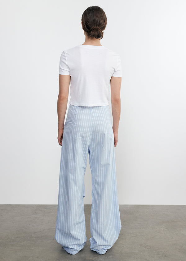 Enza Costa Supima Baby Cropped Tee White