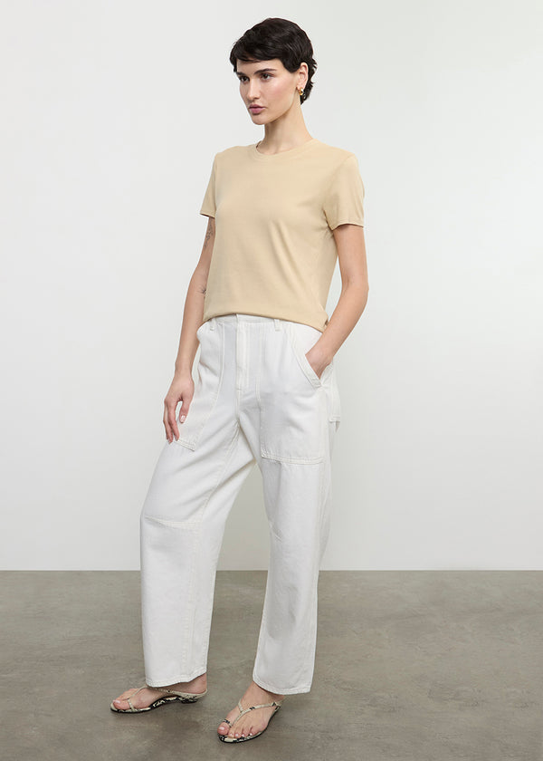 Enza Costa Supima Cotton Essential S/S Sand