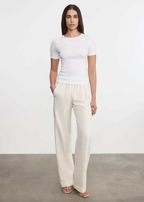 Enza Costa Supima Cotton New Classic S/S Tee White