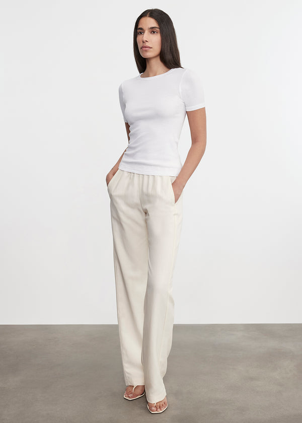 Enza Costa Supima Cotton New Classic S/S Tee White