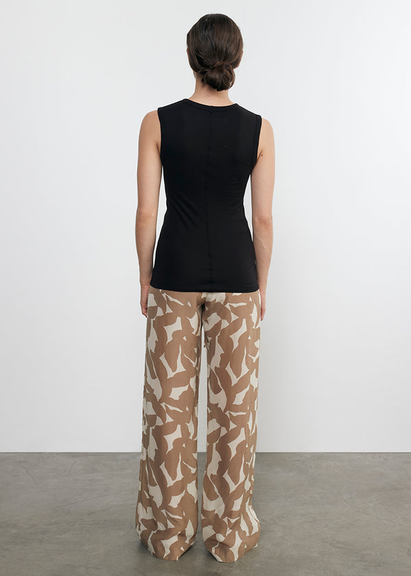 Enza Costa Supima Cotton Sleeveless Tank Black