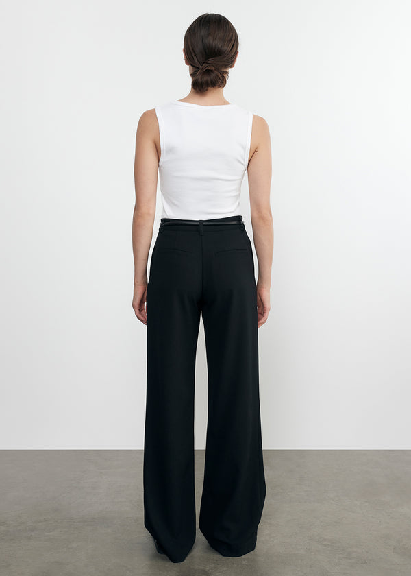 Enza Costa Supima Knit U Tank |White