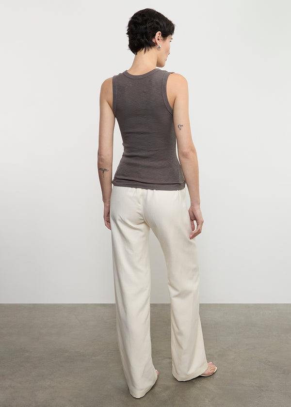 Enza Costa Textured Knit Sleeveless U Iron