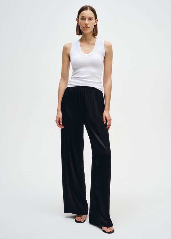 Enza Costa Textured Knit Sleeveless U White