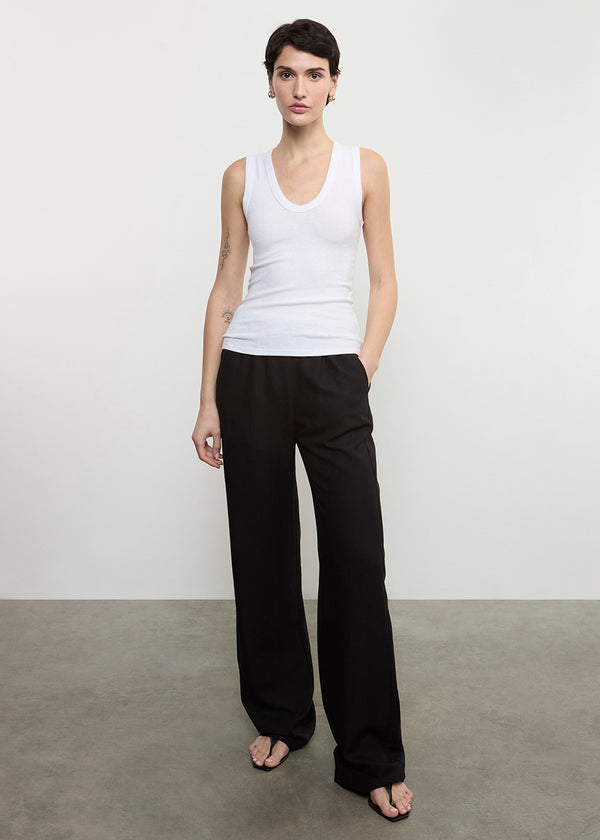 Enza Costa Twill Everywhere Pant Black