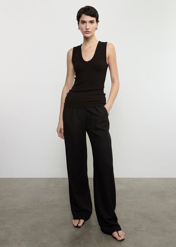 Enza Costa Twill Everywhere Pant Black
