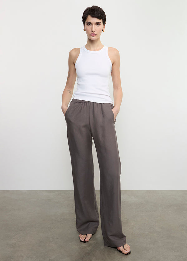 Enza Costa Twill Everywhere Pant Iron